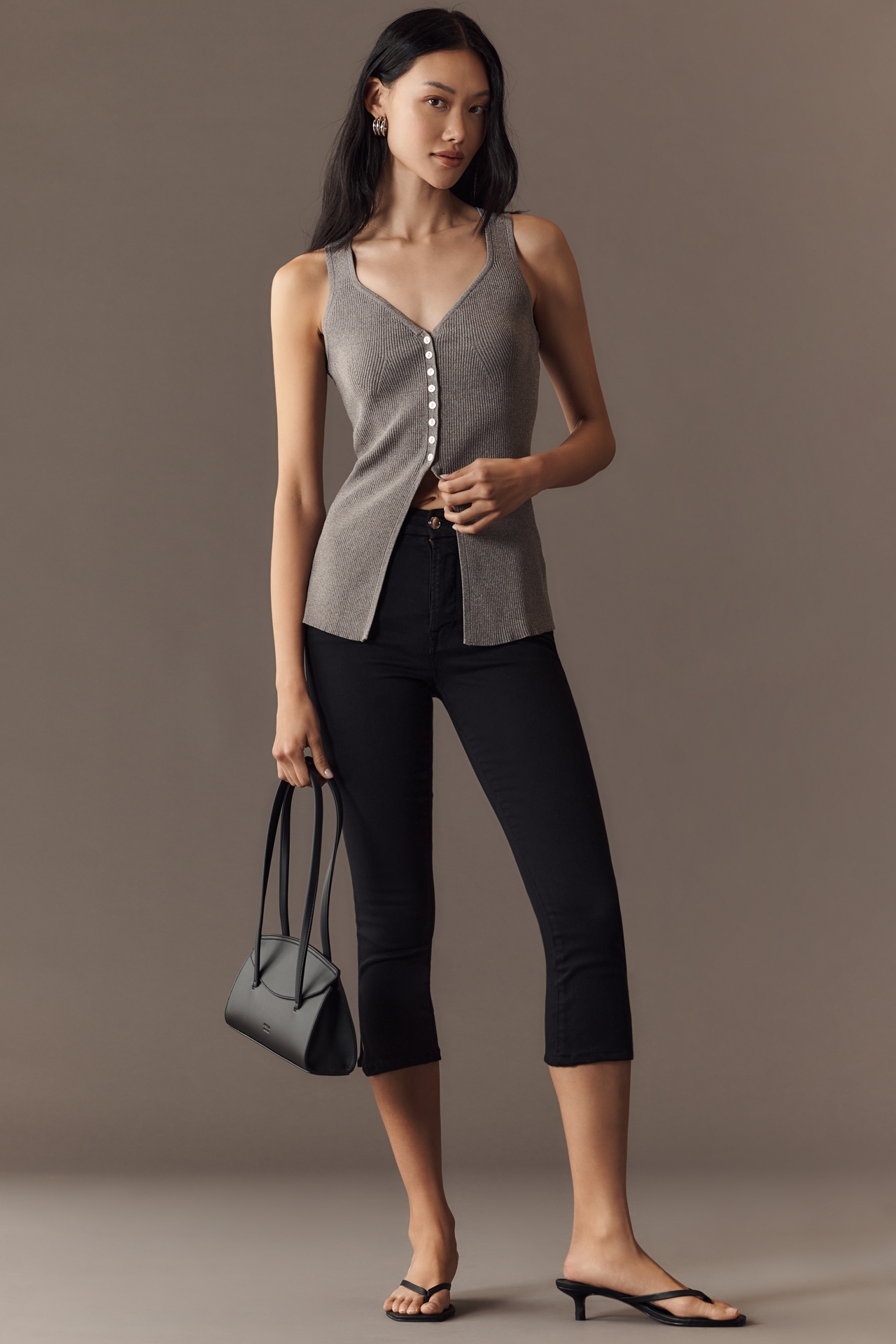 Endless Rose V-Neck Long Cardigan Sweater Tank