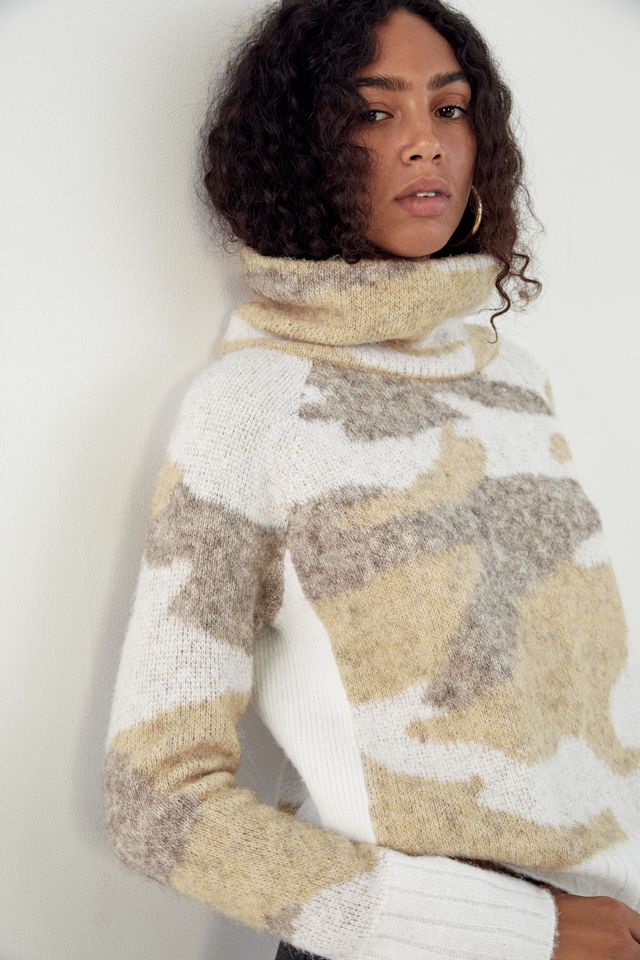 Anthropologie camo outlet sweater