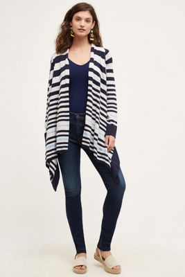 Gradient High-Low Cardigan 