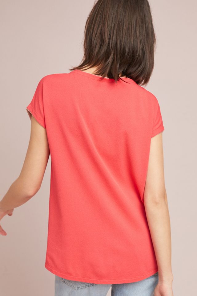 Floral V-Neck Pullover #2