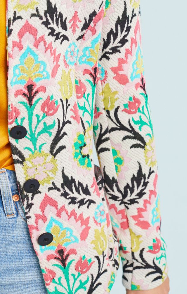 Floral Intarsia Jacket #1