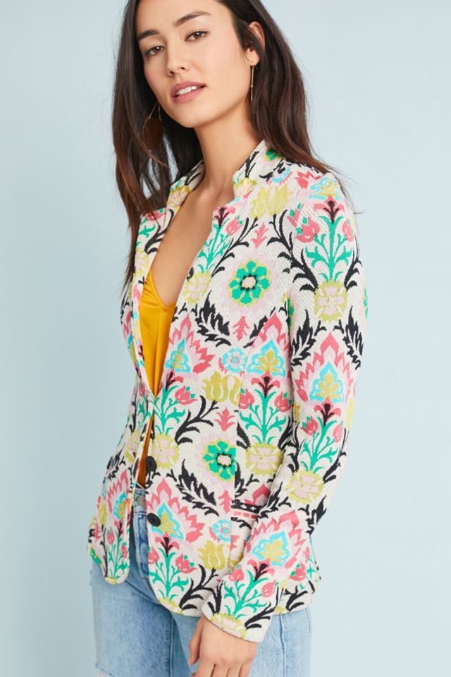 Floral Intarsia Jacket #2