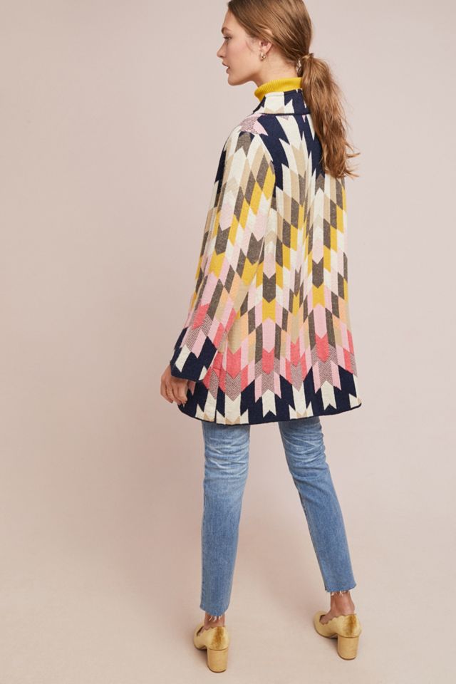 Cardigan coloré à chevrons #1