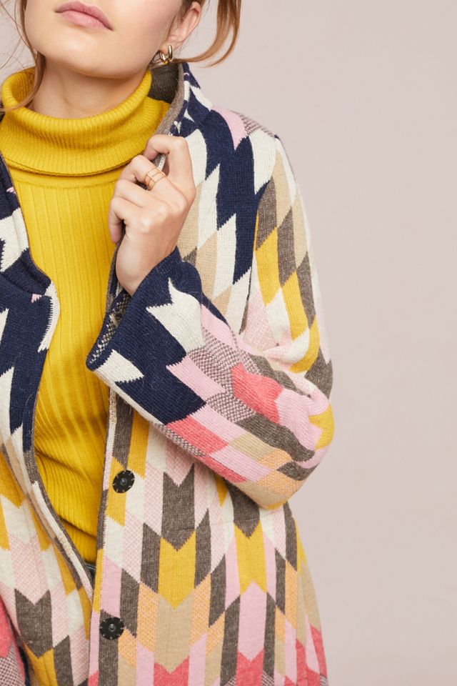 Cardigan coloré à chevrons #2
