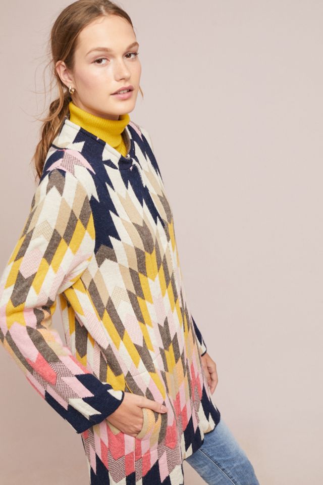 Cardigan coloré à chevrons #3