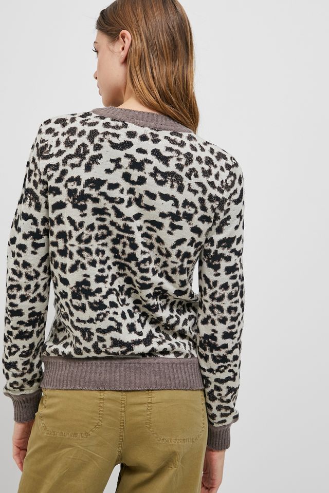 Anthropologie leopard outlet sweater