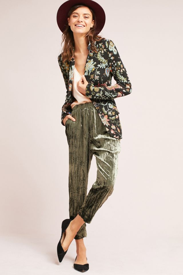 Floral Intarsia Blazer #4