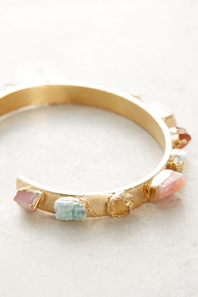 Gemstone Narrow Cuff #1