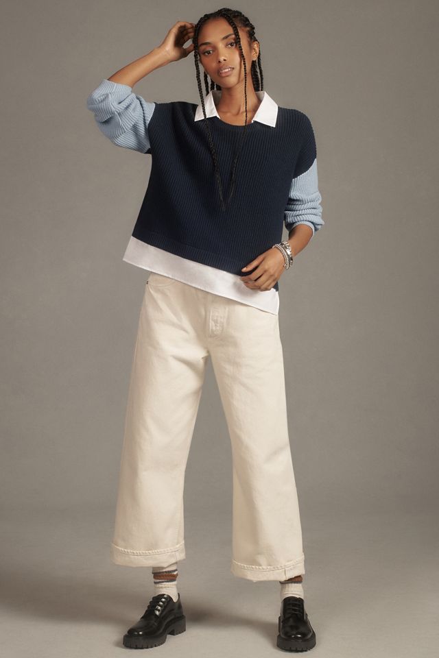 Maeve Collared Twofer Sweater #2