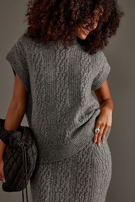 Evelina - Front-Knot Taupe Woolen Sweater main image 0