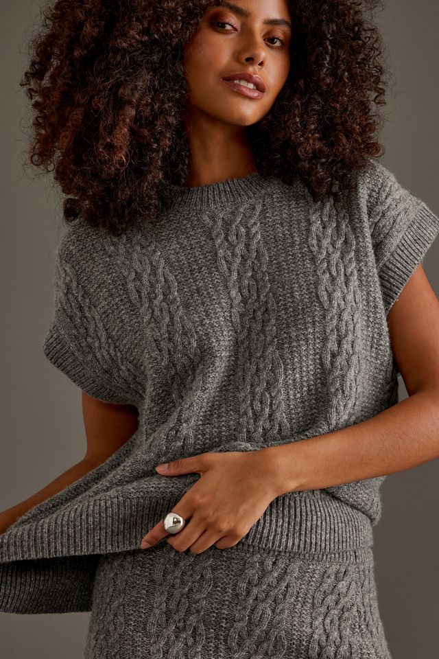 Selected Femme Elina Marie Wool Sweater Vest #3