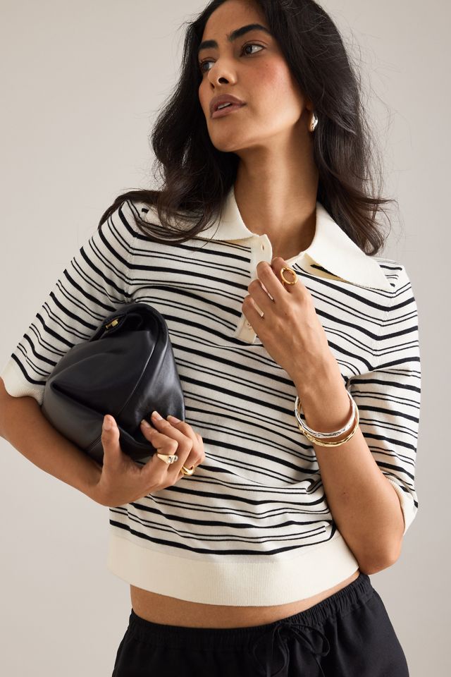 Selected Femme Thea Knit Polo Top #4