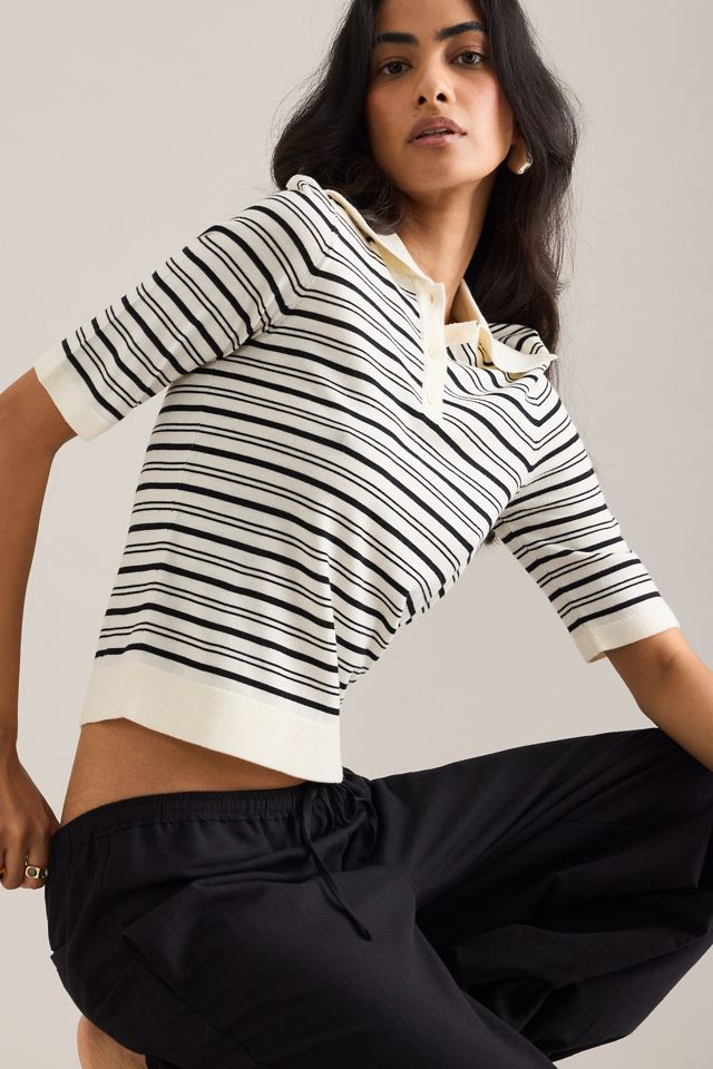 Selected Femme Thea Knit Polo Top #3