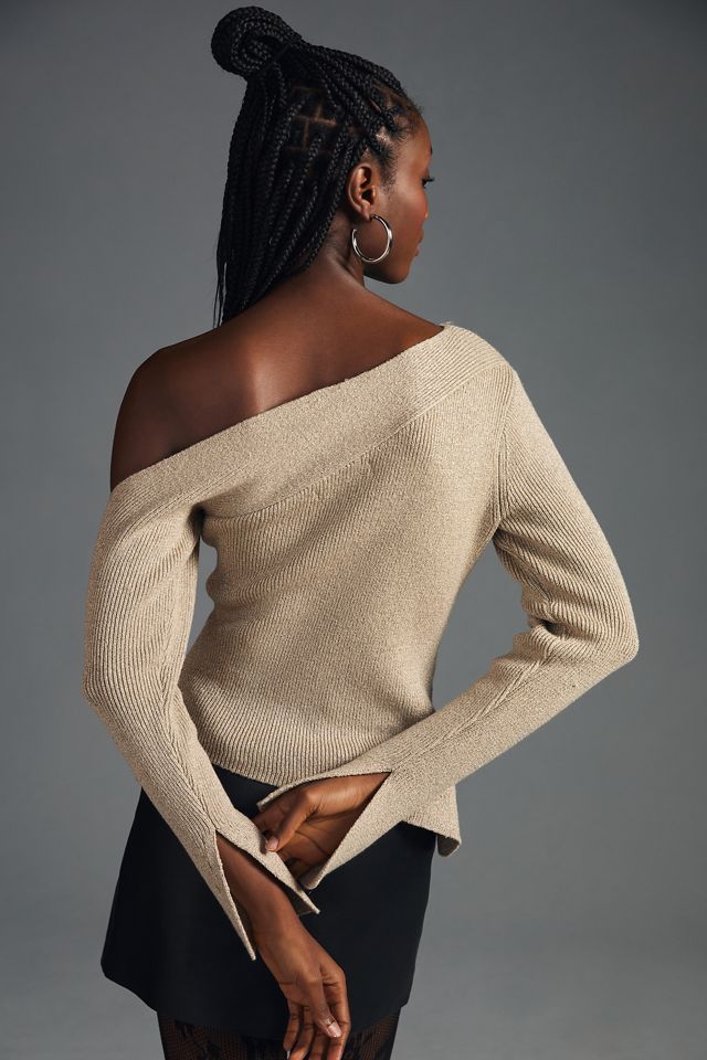 ASTR The Label Aldari One-Shoulder Sweater #1