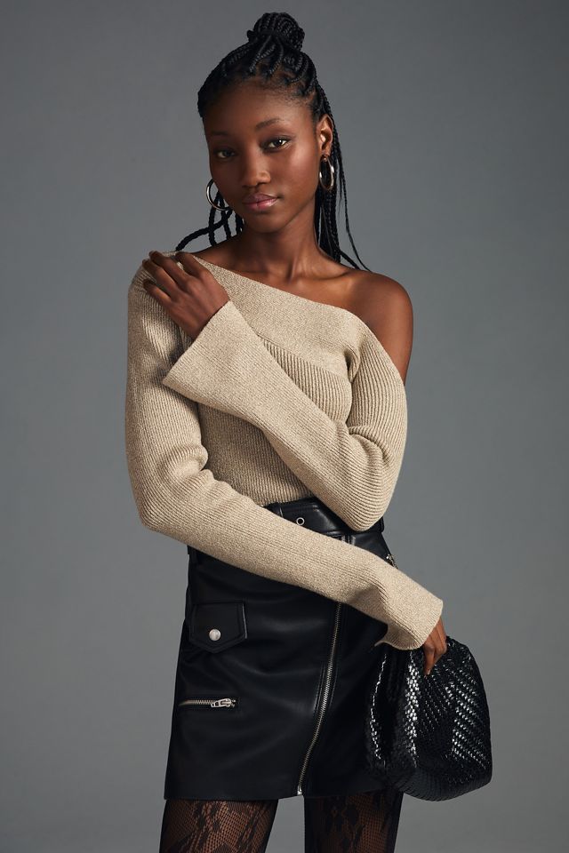 ASTR The Label Aldari One-Shoulder Sweater