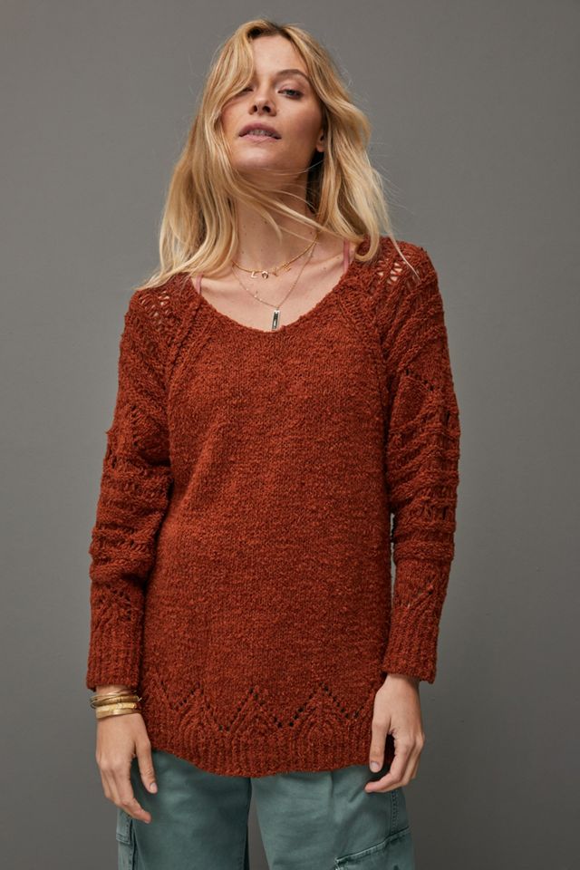 Pilcro Luna Pointelle Tunic Sweater #3
