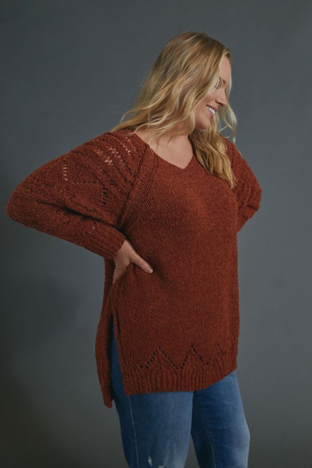 Pilcro Luna Pointelle Tunic Sweater #7