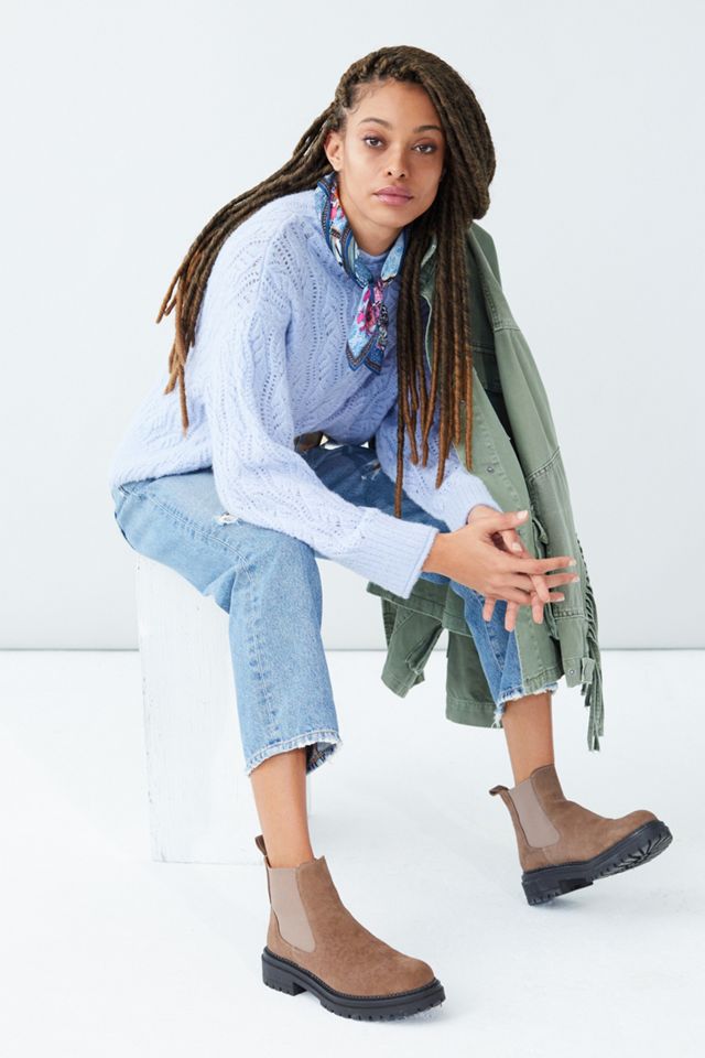 Maeve Landon Cropped Pointelle Sweater #3
