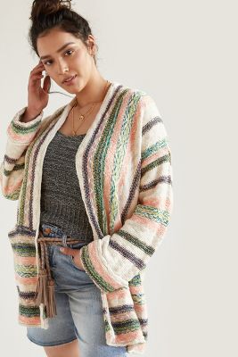 anthropologie striped cardigan