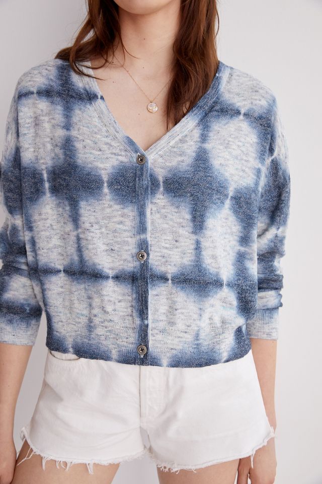 Anthropologie Pilcro Space-Dyed Cardigan Blue XL shops