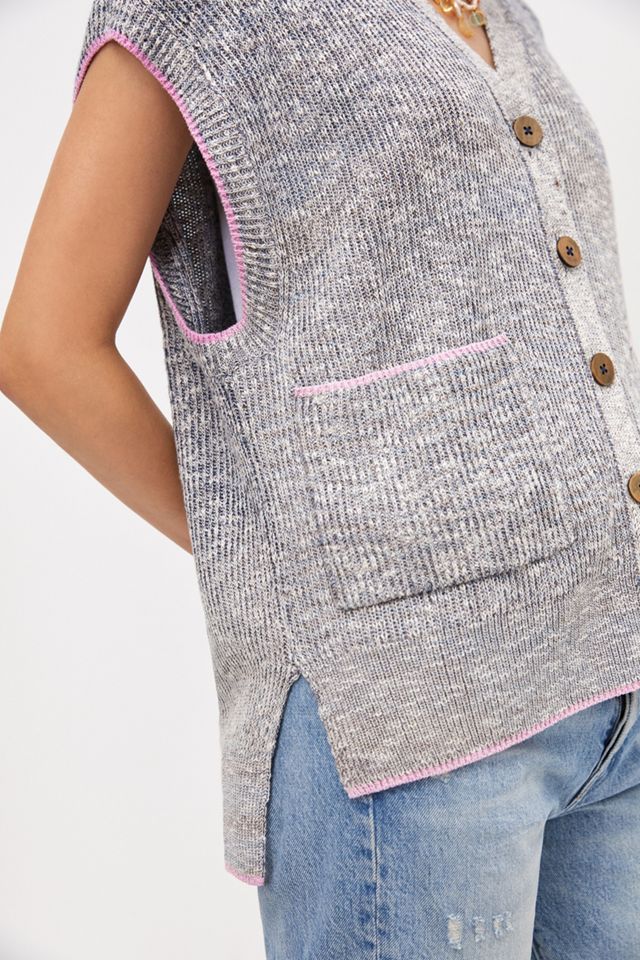 Pilcro Washed Sweater Vest #1