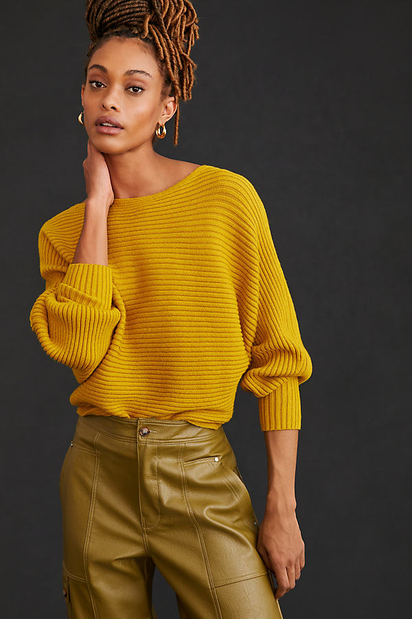 By Anthropologie Ribbed Pullover Jumper