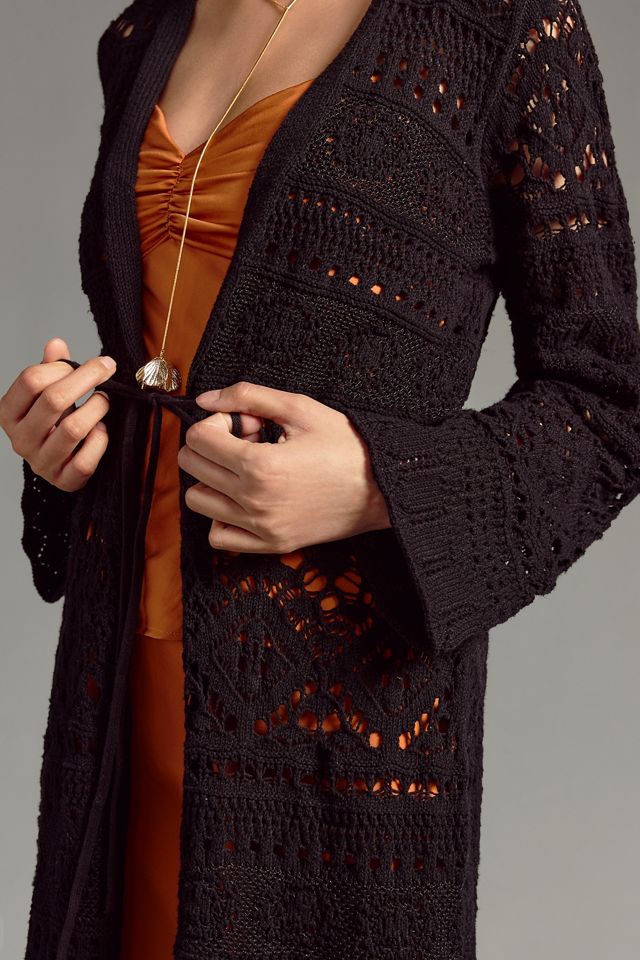 Por Anthropologie Pointelle Duster Cardigan #1