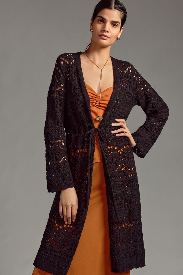 Por Anthropologie Pointelle Duster Cardigan #2