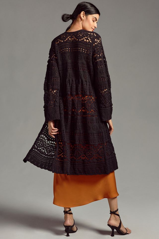 Por Anthropologie Pointelle Duster Cardigan #3