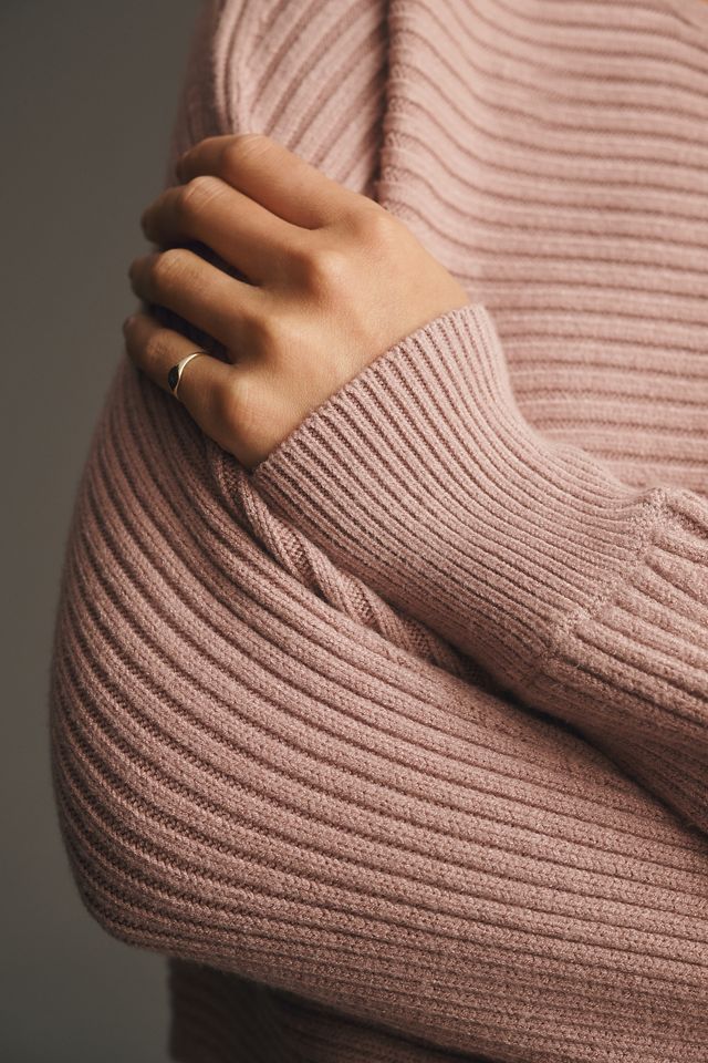 By Anthropologie Asymmetrical Cropped Pullover Sweater #1
