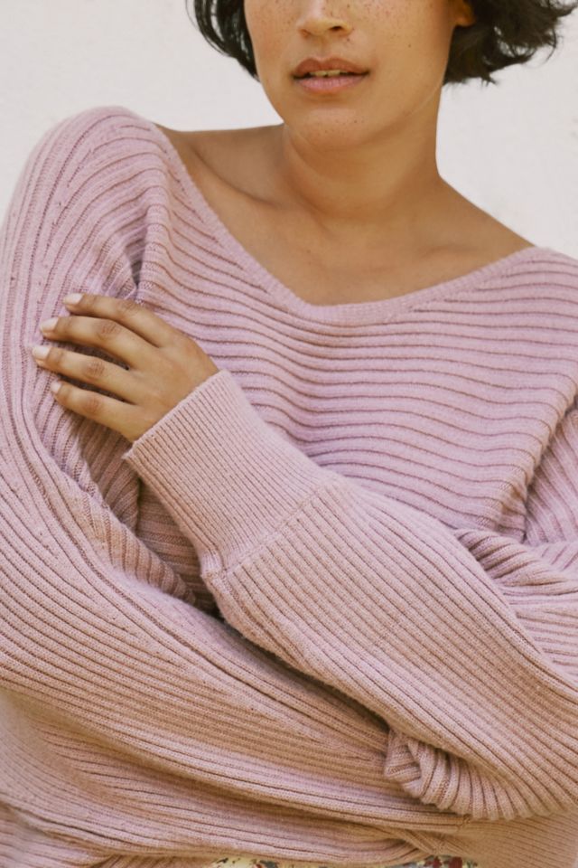 By Anthropologie Asymmetrical Cropped Pullover Sweater #7