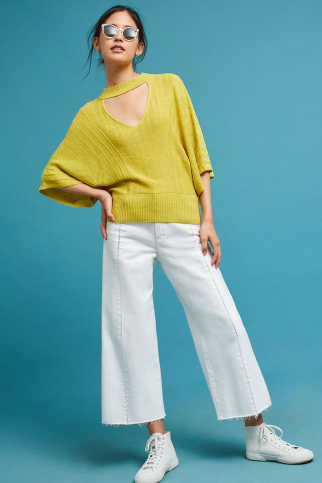 Haut en maille Esti, vert citron #1