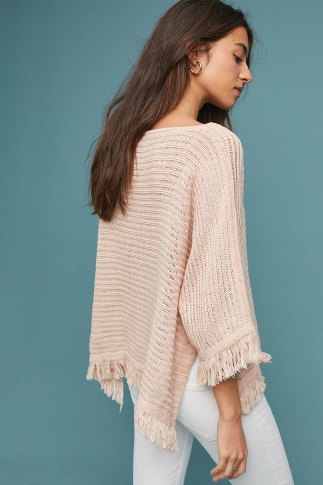 Frenchie Fringed Poncho #1