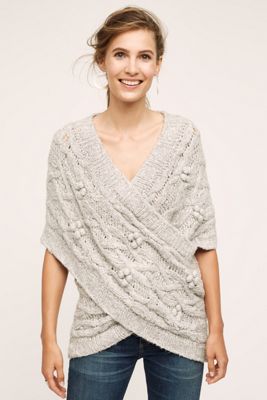Cabled Crossover Wrap