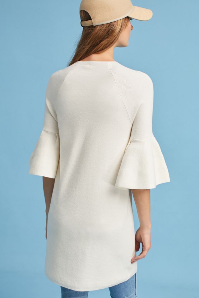 Ruffle-Sleeve Mock Neck Tunic #4