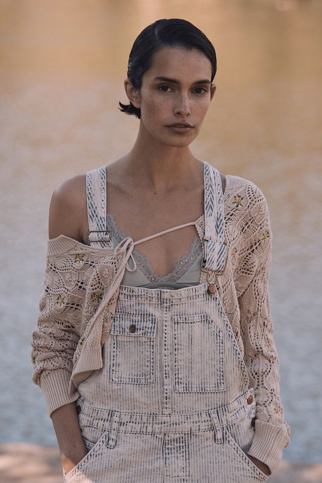 Maeve Priscilla Embroidered Daisy Cardigan Anthropologie