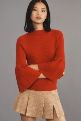 Shop Maeve Modern Flute Sweater In Multicolor