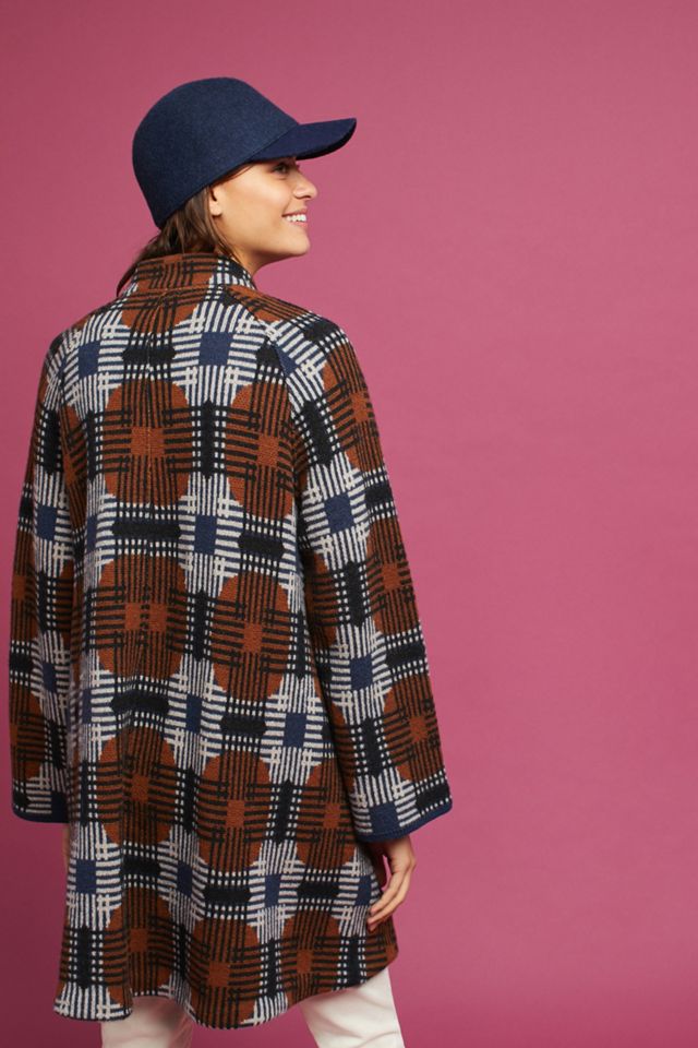 Intarsia Wool Sweater Jacket #3