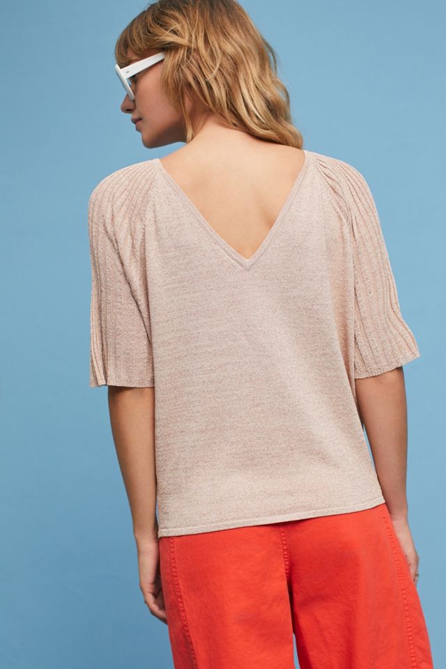 Pleated Sleeve Pullover #2