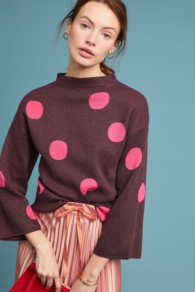 Anthropologie polka 2024 dot sweater