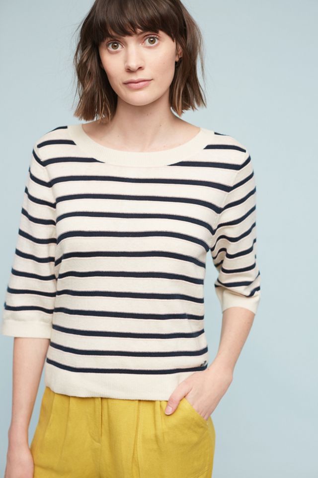 Zipped Stripes Pullover #1