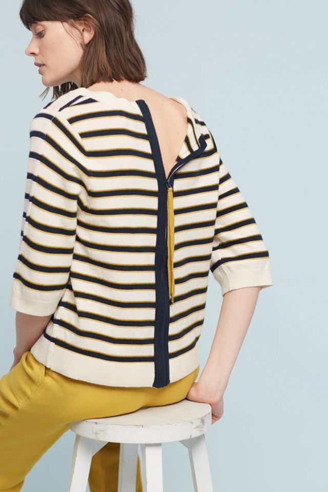 Zipped Stripes Pullover #2