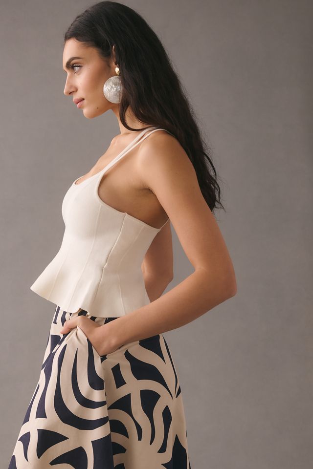 Maeve Bustier Peplum Tank #4