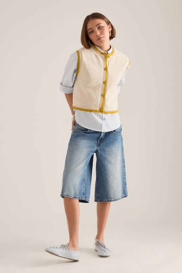 Maeve Blanket Stitch Knitted Vest #2