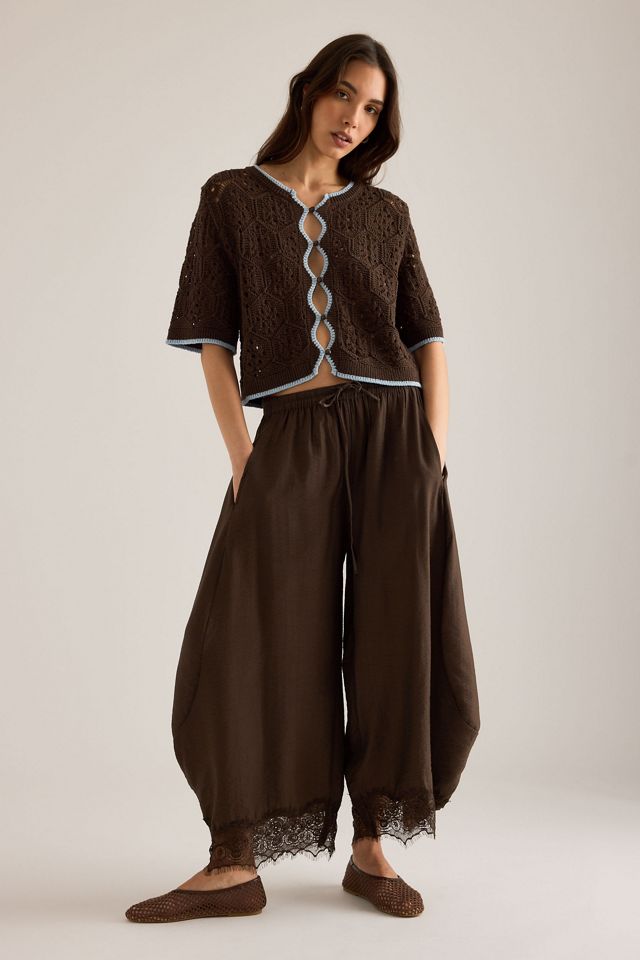 By Anthropologie Crochet Stitch Cardigan #2