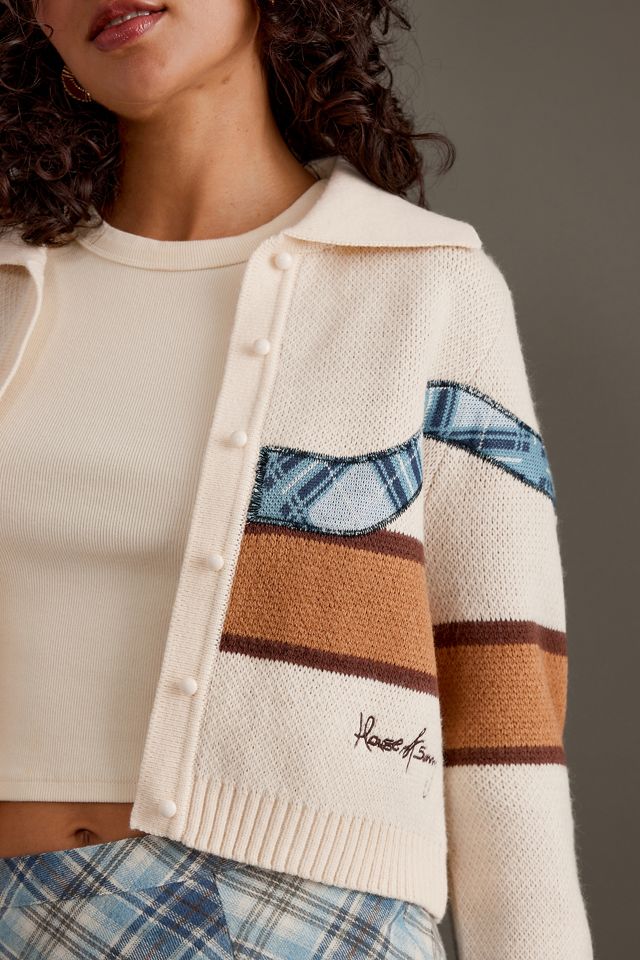 House of Sunny Spaziergang im Park Bestickte Strickjacke #4