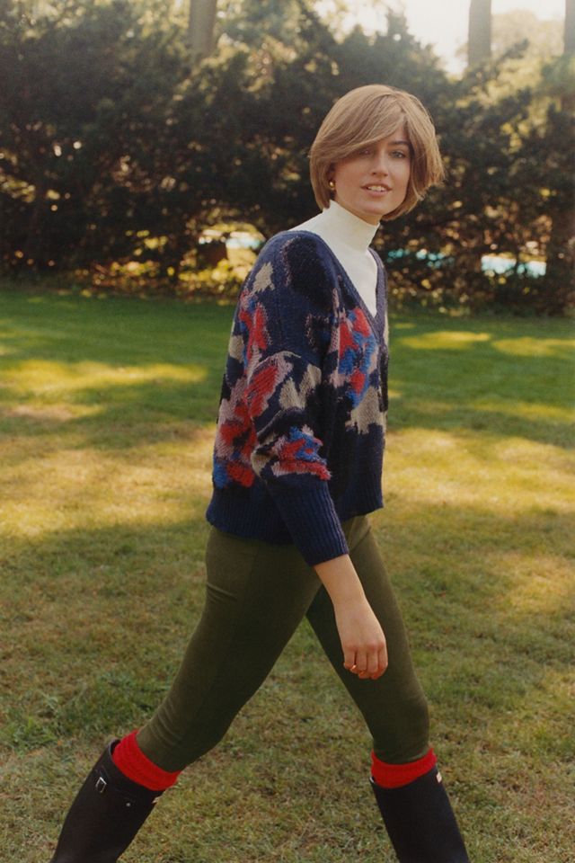 Maeve V-Neck Floral Sweater #1