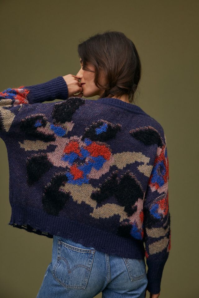 Maeve V-Neck Floral Sweater #3