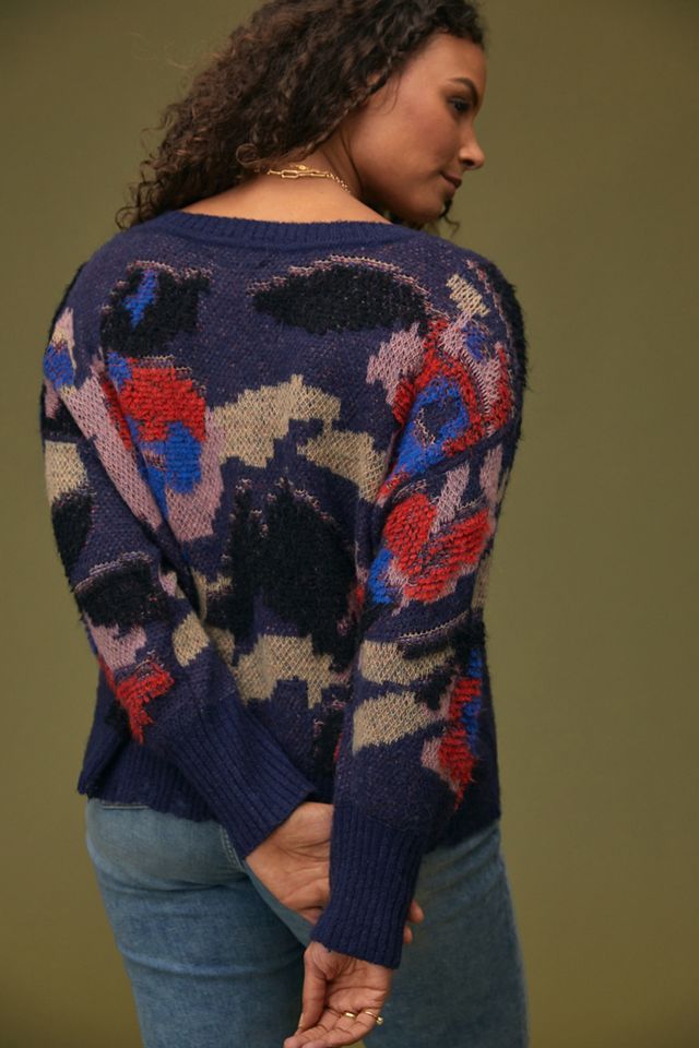 Maeve V-Neck Floral Sweater #6