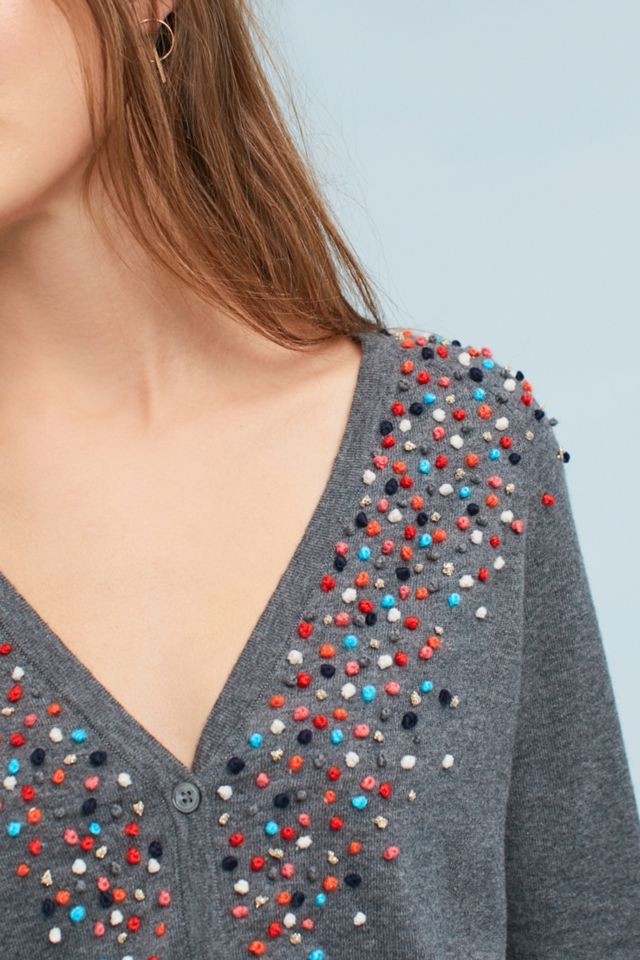 French-Knotted Cardigan #1